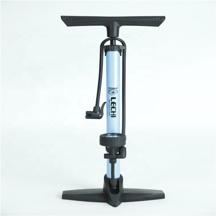 Bicystar wholesale cheap best quality floor bike pump/portable mountain bike parts/alu floor pump bicycle tire inflator hand