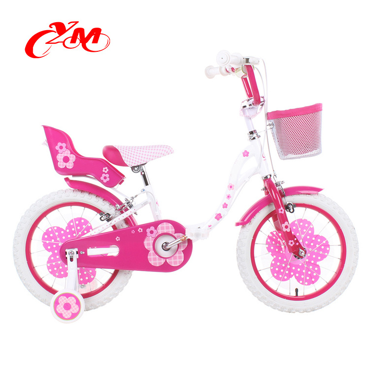 Toddler bikes for children with training wheel/girl bike kids bicycle toy 4 wheel/China best kids bike factory bike girl 14 INCH