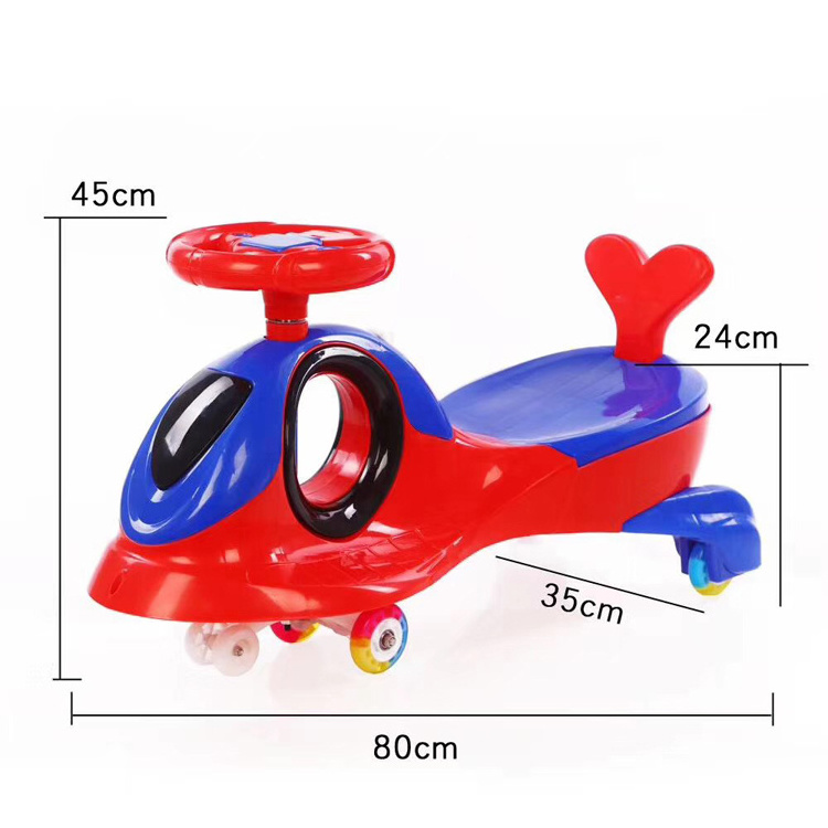 safe plastic kids twist car/beautiful toy gift magic swing car for kids/new plastic material baby swing car toddlers twist car