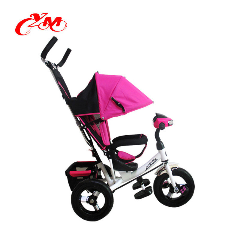 New light material kids tricycle CE supposed/Air tire kids tricycle 4 in 1 pink/mickey mouse tricycle back with basket wholesale