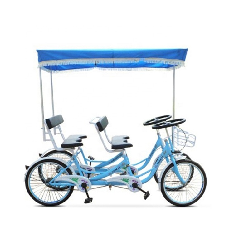 bicycle for two riders/4 person tandem bike for sale/quadricycle surrey bike