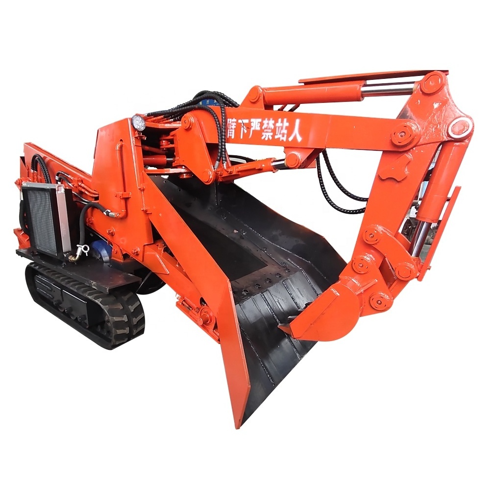 Mining Crawler Slag Raking Machine Excavation Muck Loading Scraper Wheel Mining Grilled Slag Muck Machine