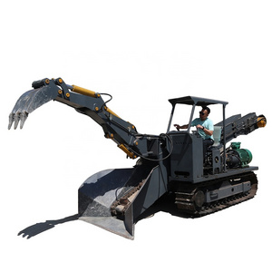 Mining Crawler Type Wheeled Slag Raking Machine Coal Mine Explosion-ProofJacking With Scraper Crushing Hammer