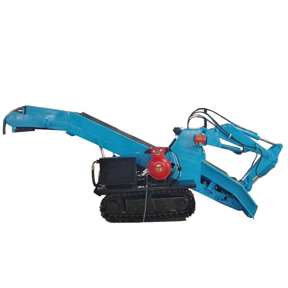 Mining Crawler Slag Raking Machine Excavation Muck Loading Scraper Wheel Mining Grilled Slag Muck Machine