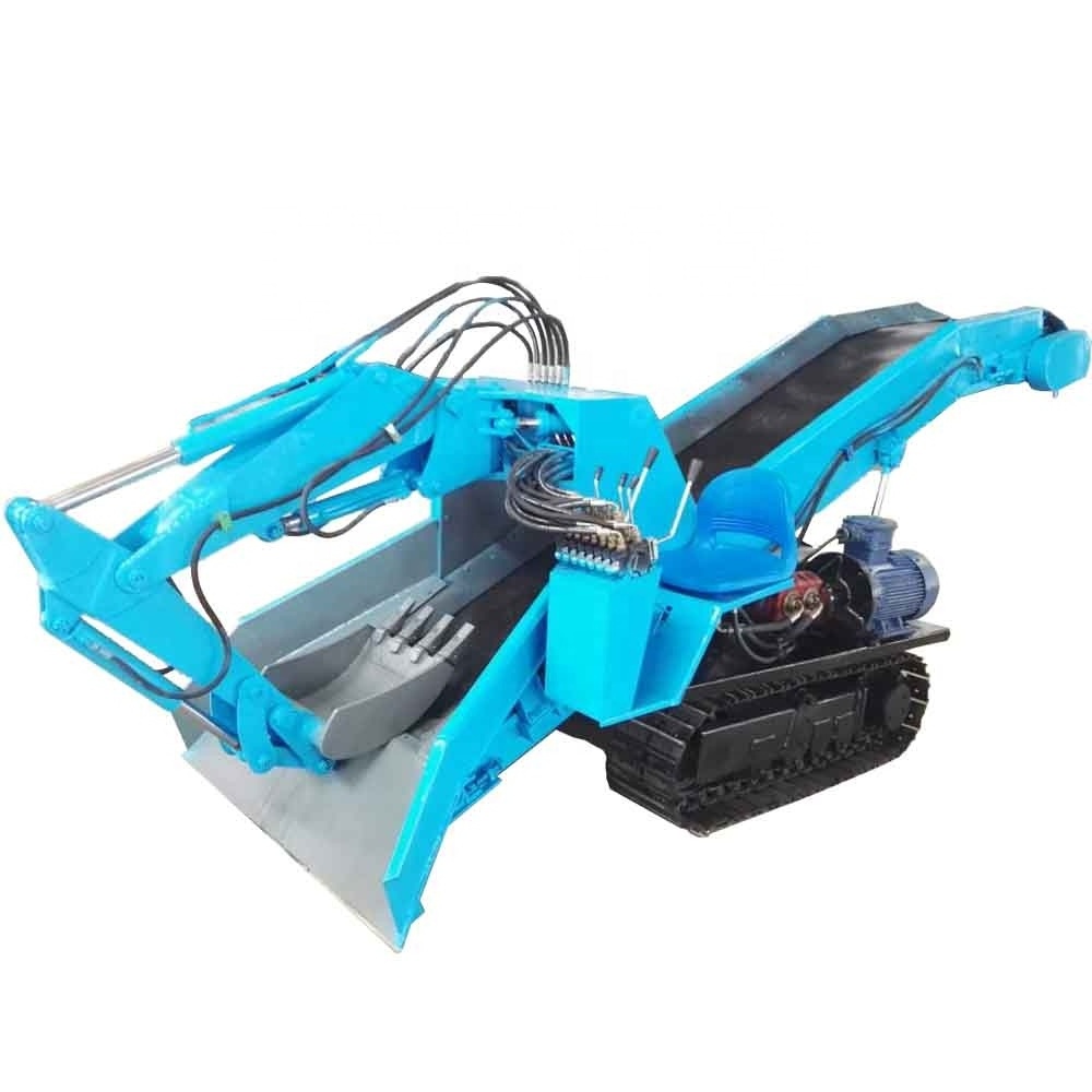 Mining Crawler Slag Raking Machine Excavation Muck Loading Scraper Wheel Mining Grilled Slag Muck Machine