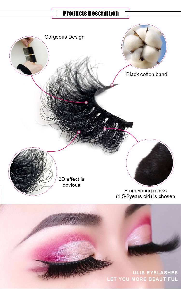 wholesale Fluffy 100% Real Mink Lashes Private label Custom 12-15mm Eyelashes Mink Lashes3d Mink