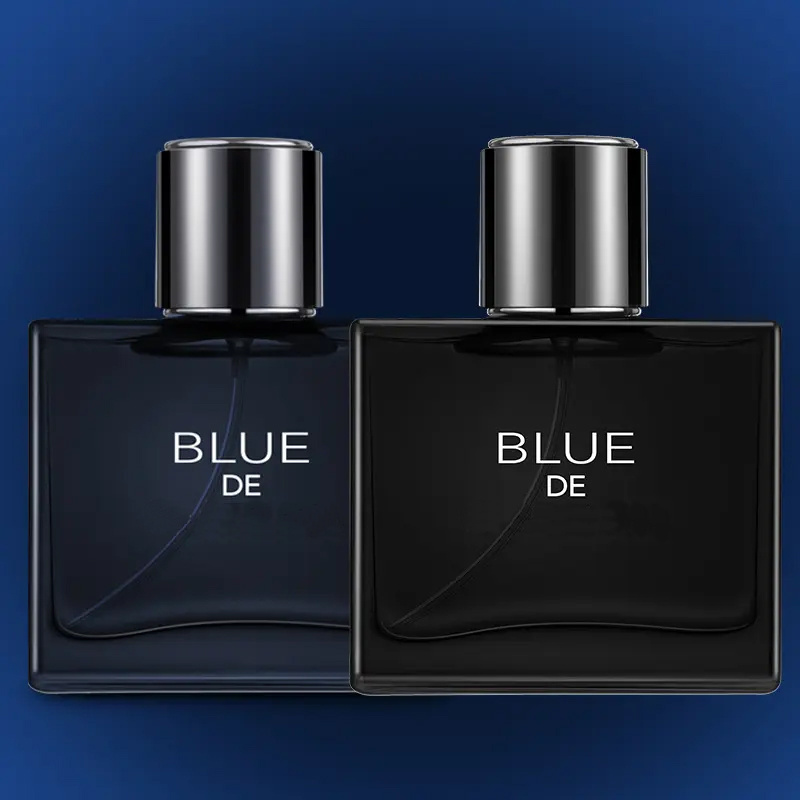 50ml Blue Men's Perfume Men's Woody Perfume Fragrance Private Label Natural White Oem Woody Family Form Material Shelf Oil