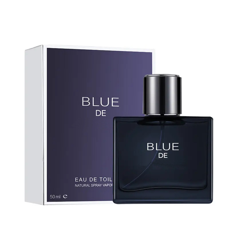 50ml Blue Men's Perfume Men's Woody Perfume Fragrance Private Label Natural White Oem Woody Family Form Material Shelf Oil