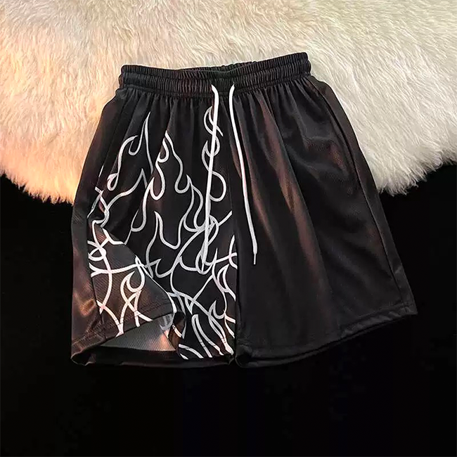 High Quality Custom 5in Sublimation Graphic Polyester Basketball Mesh Shorts For Men