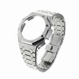 For Farm Shock Ga2100 Ga2110 Watch Modified Parts To Change Case Strap 3rd Generation Metal Steel Watch Band Accessories