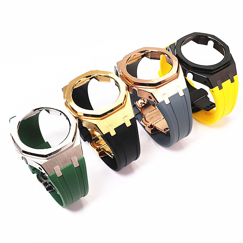 For Farm Shock Ga2100 Ga2110 Watch Modified Parts To Change Case Strap 3rd Generation Metal Steel Watch Band Accessories