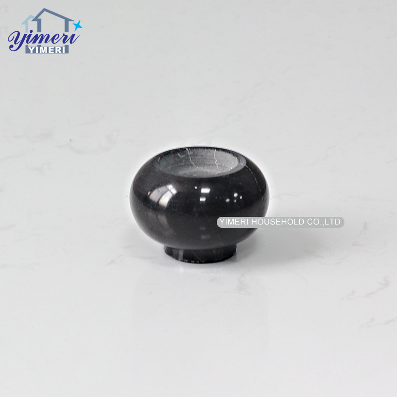 european style decorative taper tea light candle stand round black white marble stone candle holder