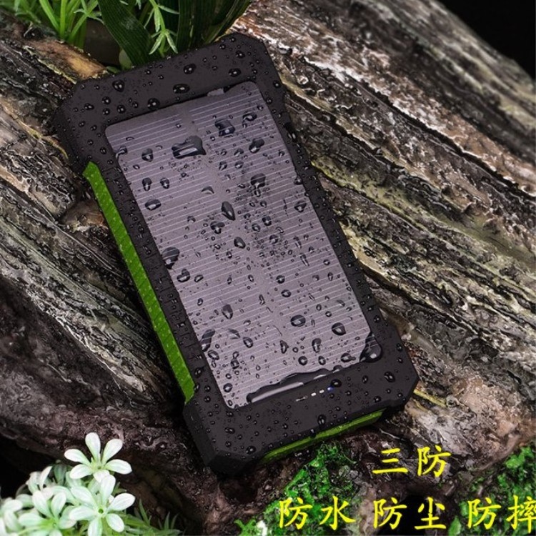 Hot-selling Dual Usb Large-capacity Portable Solar Panel Mobile Power 6000mah slim Waterproof Solar Power Bank 8000mah