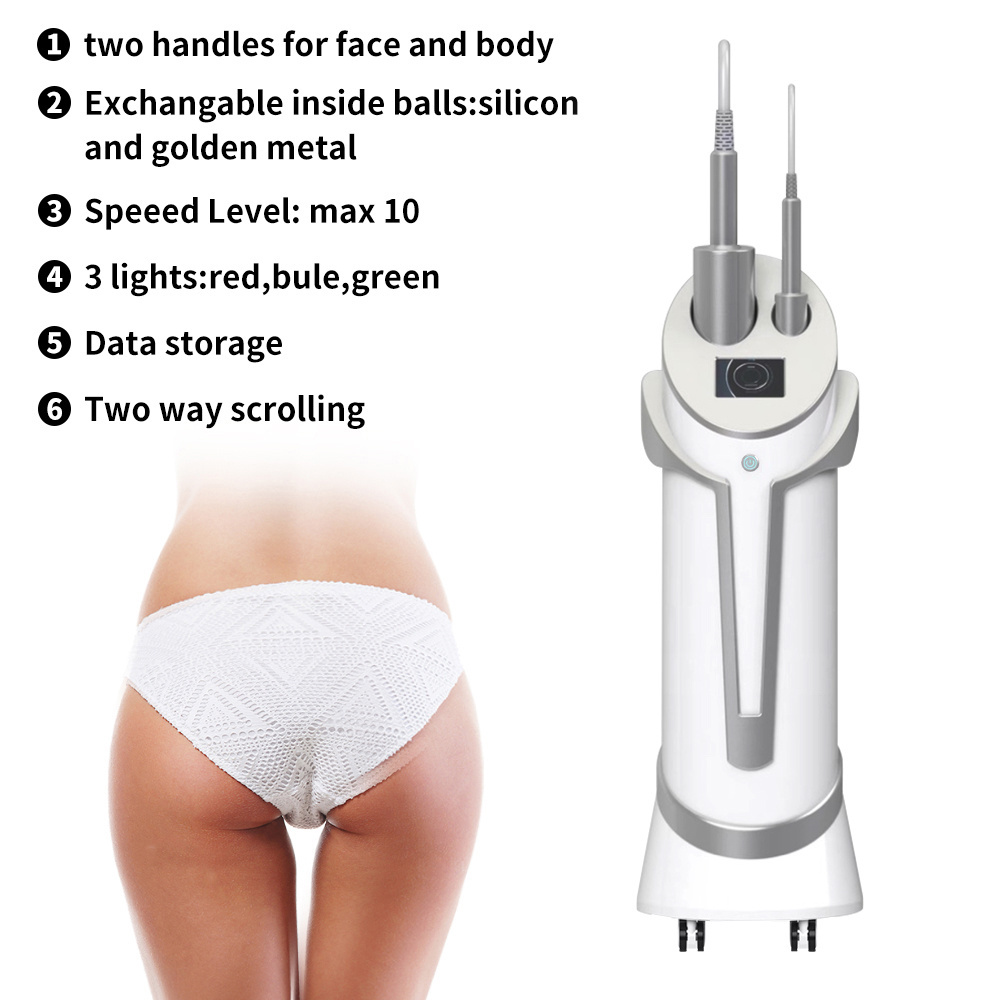 Vertical Body Slim Cellulite Professional Lymphatic Drainage Massage Roller Therapy Machine / 9D Inner Ball Roller