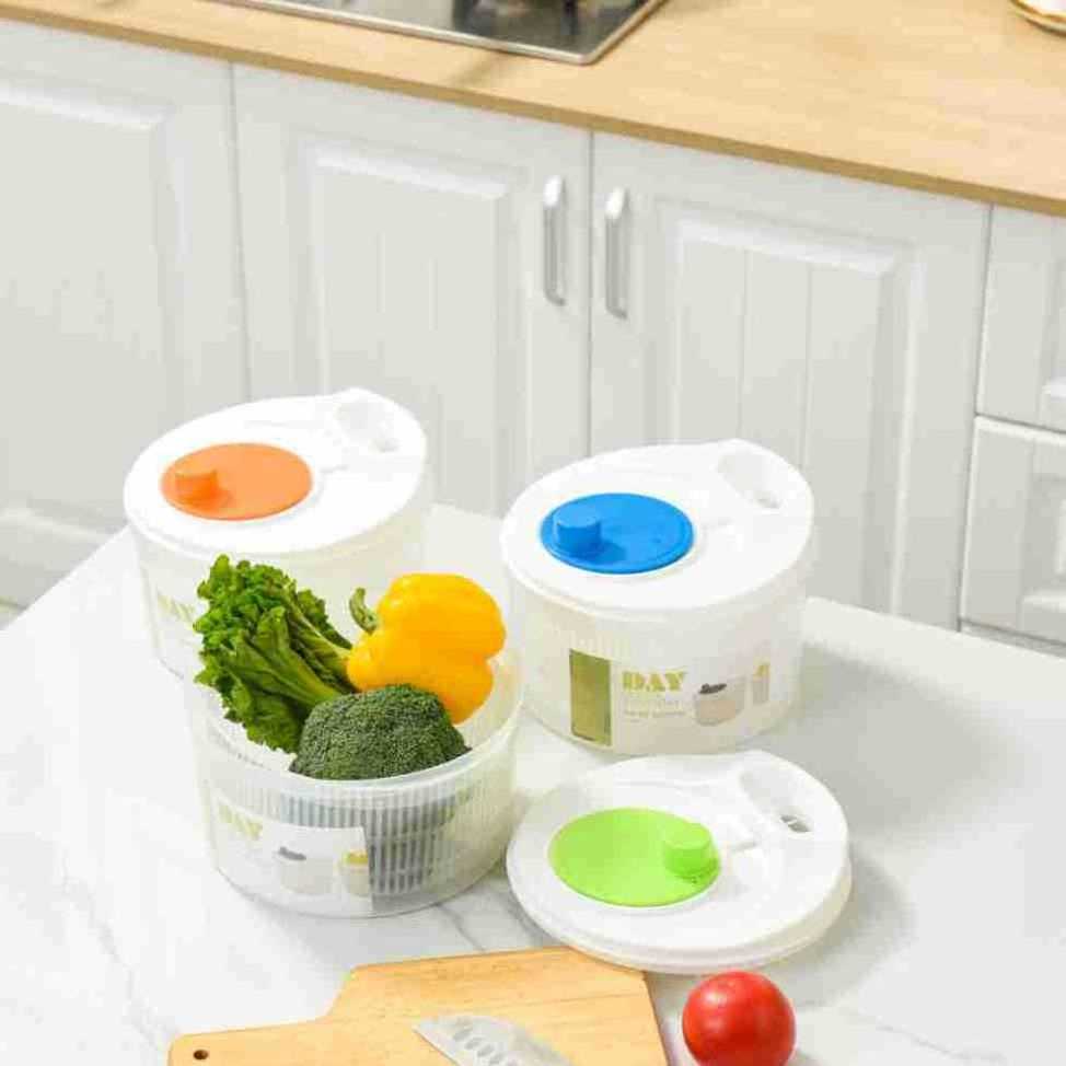 Dehydrator Bowl Large Plastic Salad Spinner for Rotary Dried Fruit Vegetable Storage Basket Kitchen Tools Vegetable Washer