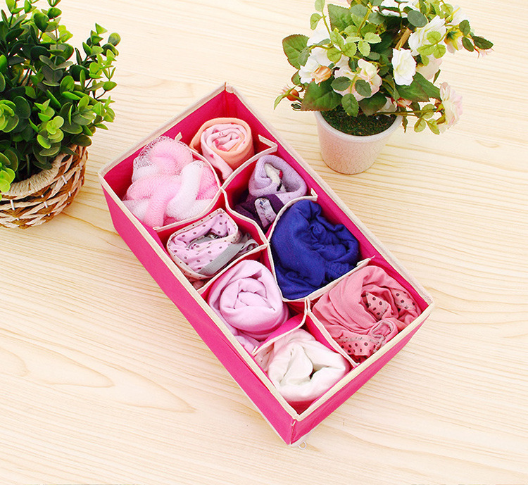 underwear storage box Bra and socks storage and sorting box 6 compartments