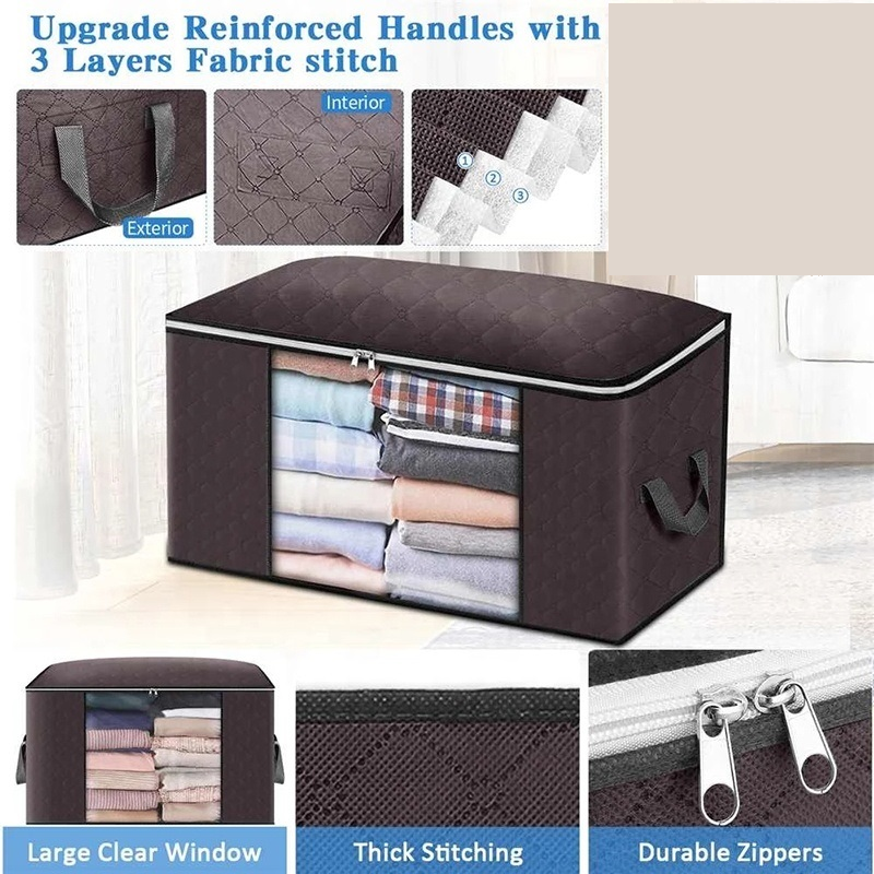 Foldable Large Capacity Clothes Storage Bag Organizer