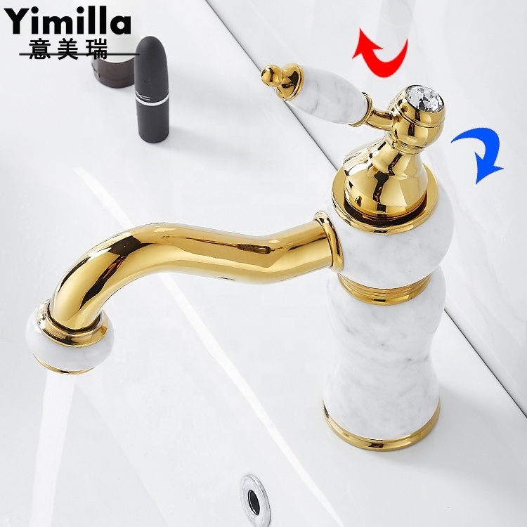 designer bathroom faucet ceramic basin tap mixer brass gold bathroom faucet