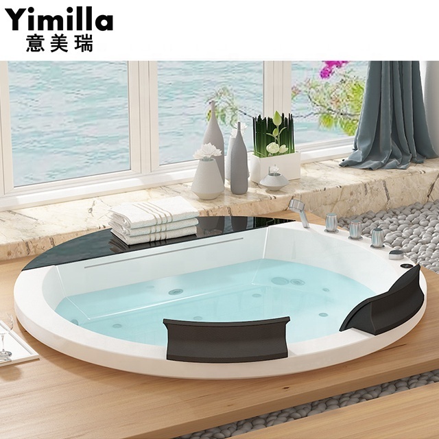 Indoor foldable bathtub baby smart bathtub spa massage round shape whirlpool acrylic sheet for bathtub