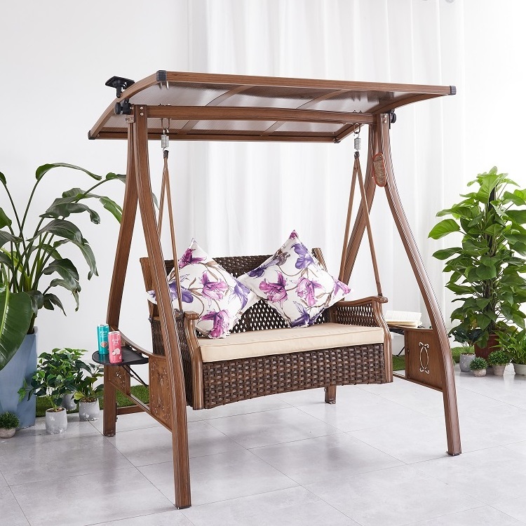 Wicker Rattan Swing Garden Chair Canopy Beach Metal Wooden Aluminum Patio Swings