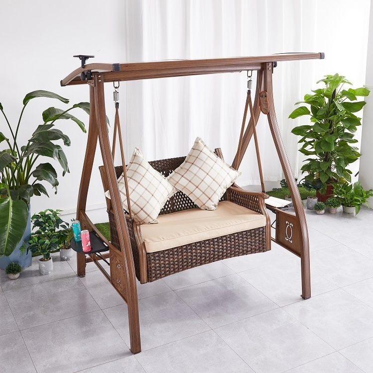 Wicker Rattan Swing Garden Chair Canopy Beach Metal Wooden Aluminum Patio Swings