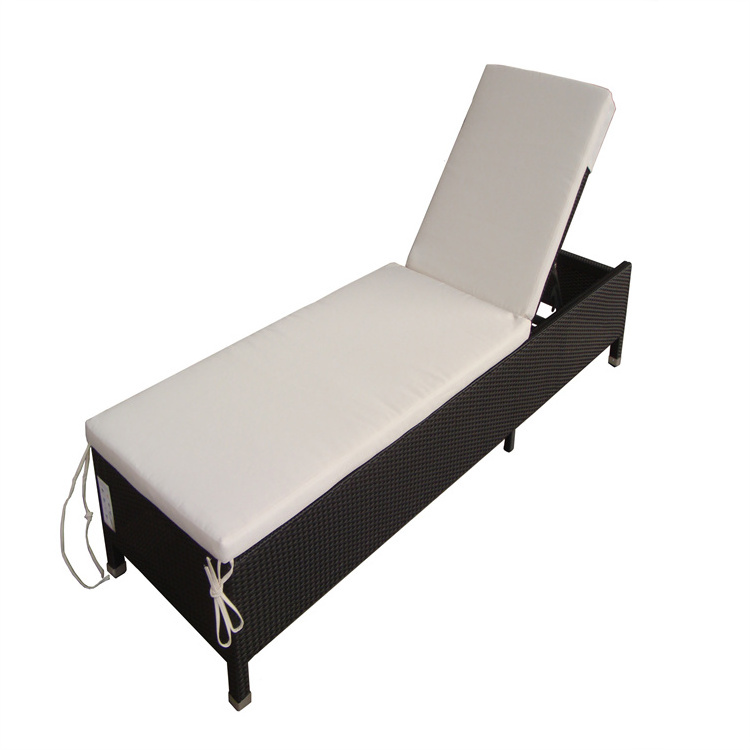 Outdoor Adjustable Metal Sun Bed Aluminium Hotel Beach Pool Side Furniture Chaise Lounge Chair