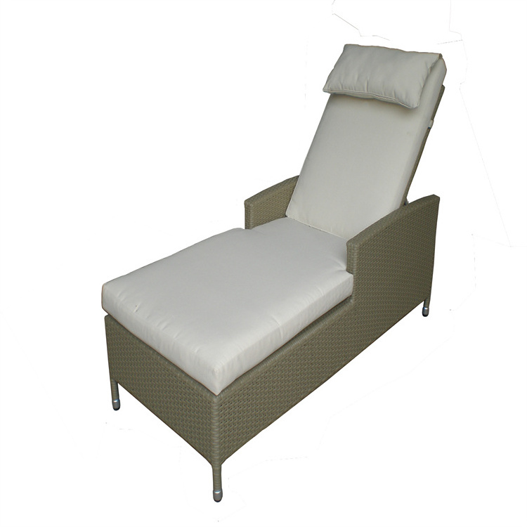 Outdoor Adjustable Metal Sun Bed Aluminium Hotel Beach Pool Side Furniture Chaise Lounge Chair