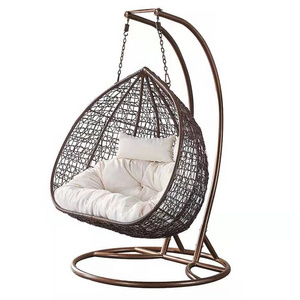 Outdoor Garden fashion Wicker Indoor Rattan Hanging Egg Chair Garden Chair Egg