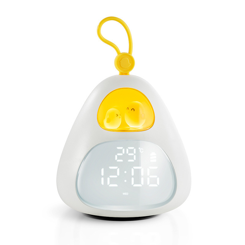 Intelligent Silent Student Bird's Nest Small Alarm Clock Bedside Electronic Luminous Loud Cartoon Children Student Timer