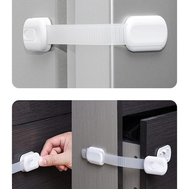 Multifunctional Child Safety Lock Adjustable Anti-Pinch Hand Drawer  Baby Protection Safety Lock