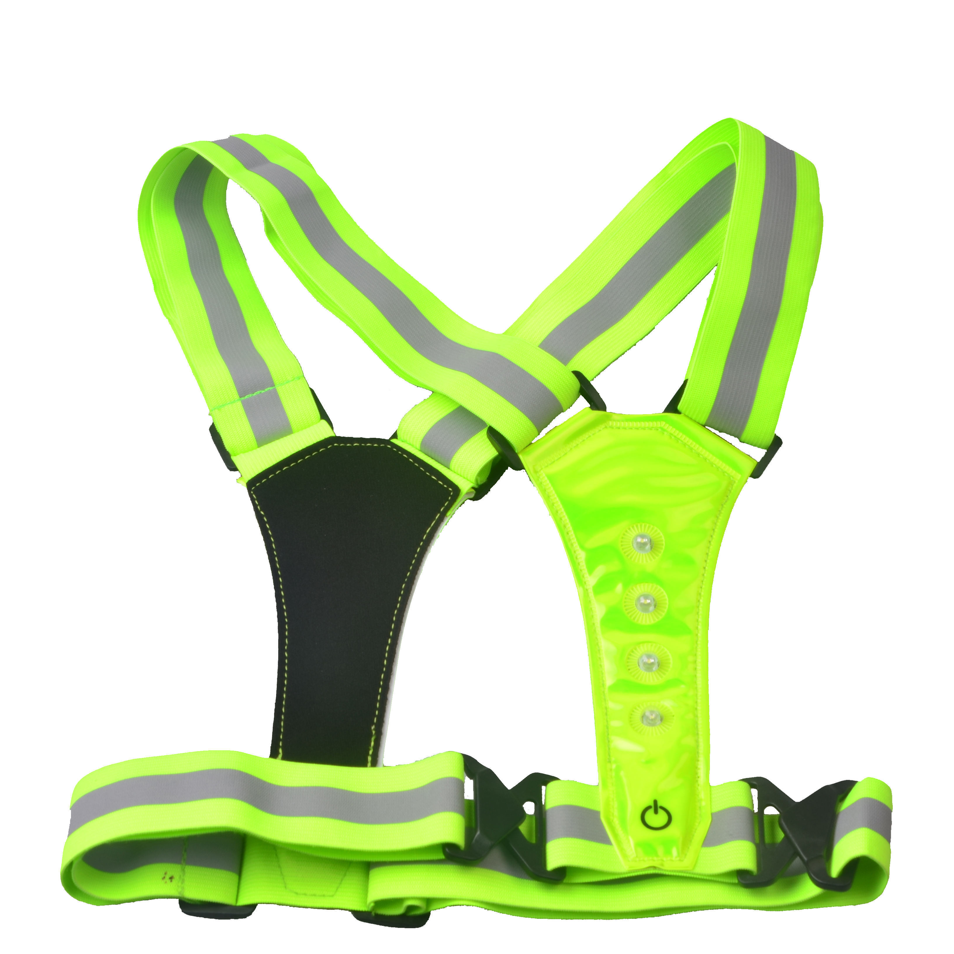 3 Modes Sports Safety Light LED Reflective Running Vest 8 Lights High Visibility Traffic Safety Lamp White Red Vest