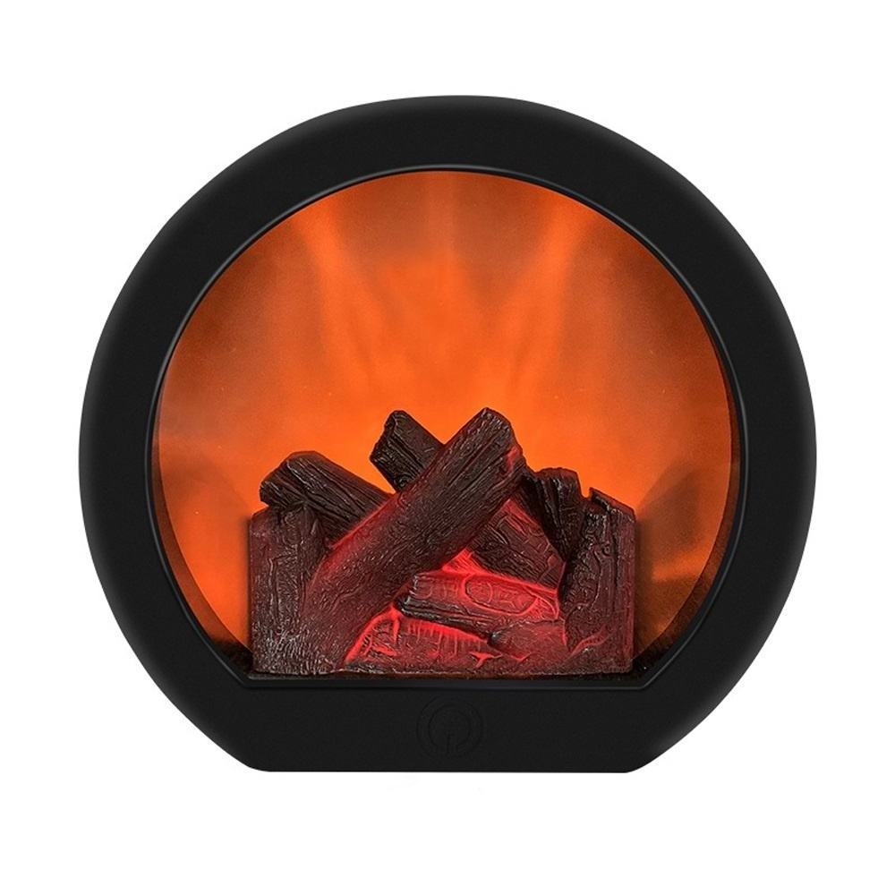 Flame Fireplace Wind Lamp Smart Touch Switch Simulation Hot Charcoal Decoration Energy-saving Anti-leakage Flame Wind Lamp