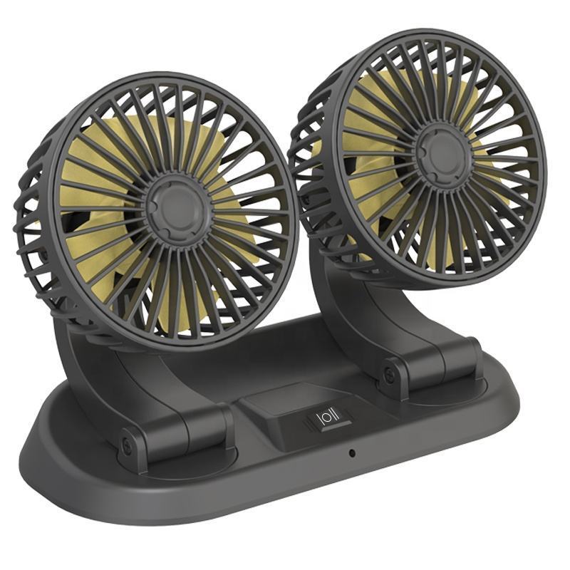 Auto Vehicle Car Fan Car Fan 360 Rotating Cooling Air Vehicle Fan Quiet Car Air Conditioner