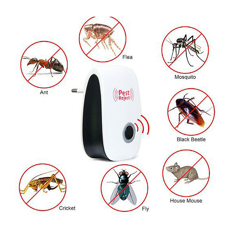 Ultrasonic Mosquito Killer Lamp Used For Repelente Bird Scarer Mouse Insect Killer EU/US Plug Insect Repeller Anti Mosquito