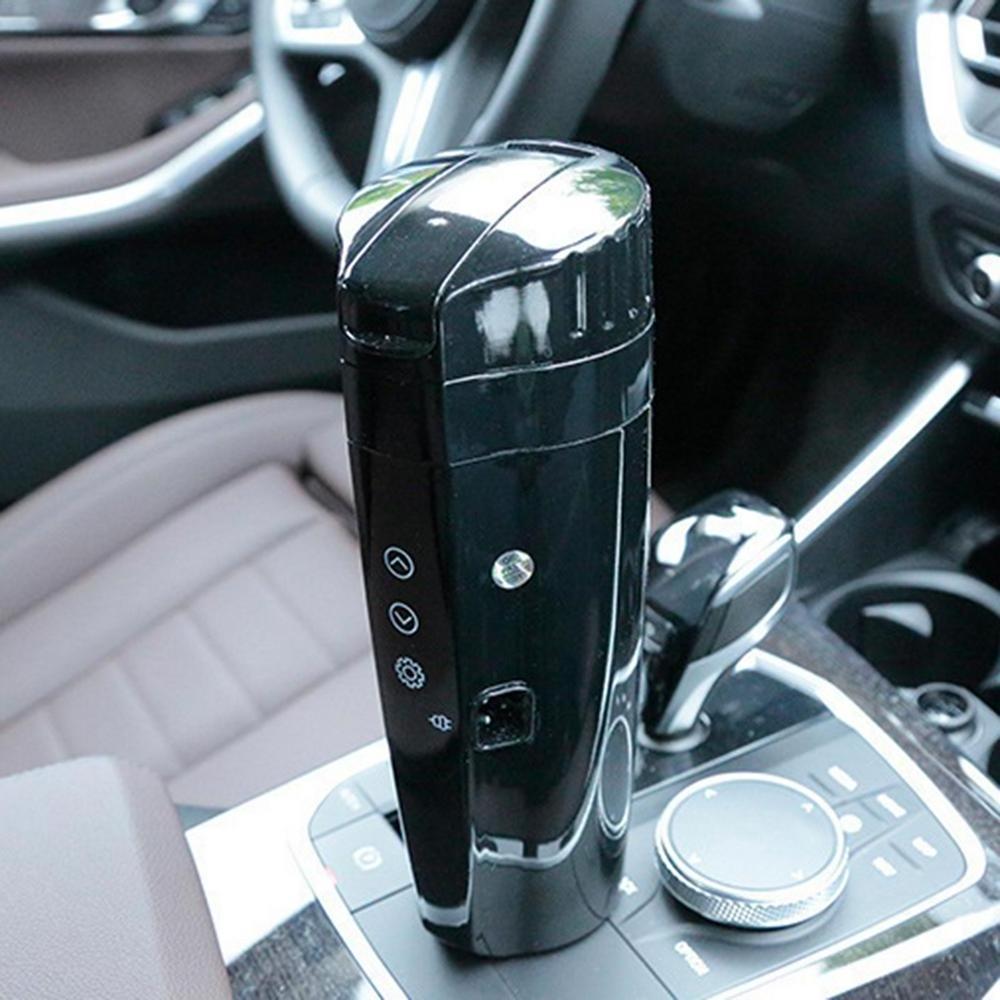 400ml Portable Car Heating Cup 12V 24V Electric Heat Water Cup LCD Display Kettle Coffee Tea Milk 304 Stainless Steel