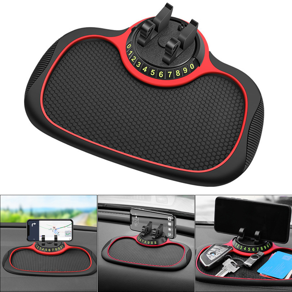 Multifunctional Car Anti-slip Mat Auto Phone Holder Anti-skid Sticky Anti Slide Dash Phone Holder Silicone Dashboard Car Pad