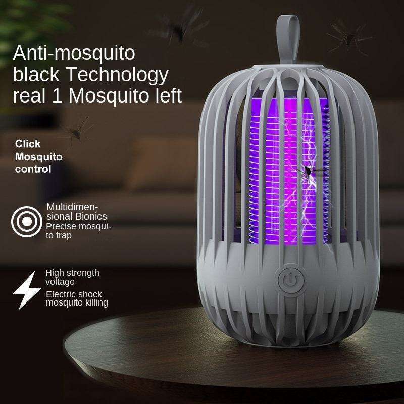 Birdcage Electric Shock Mosquito Lights Portable With Night Light Physical Mosquito Killer Hanging Insect Repellent Device