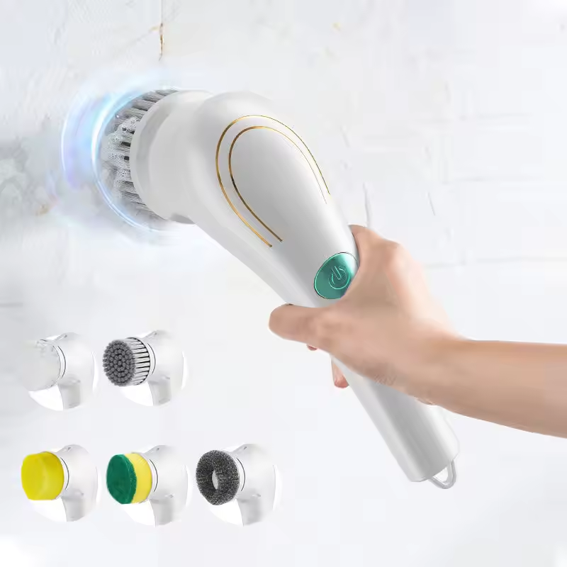 New Electric Dish Washing Gun  Spin Scrubber Sink Cleaner Bathroom Bathtub Kitchen Cleaning Brush