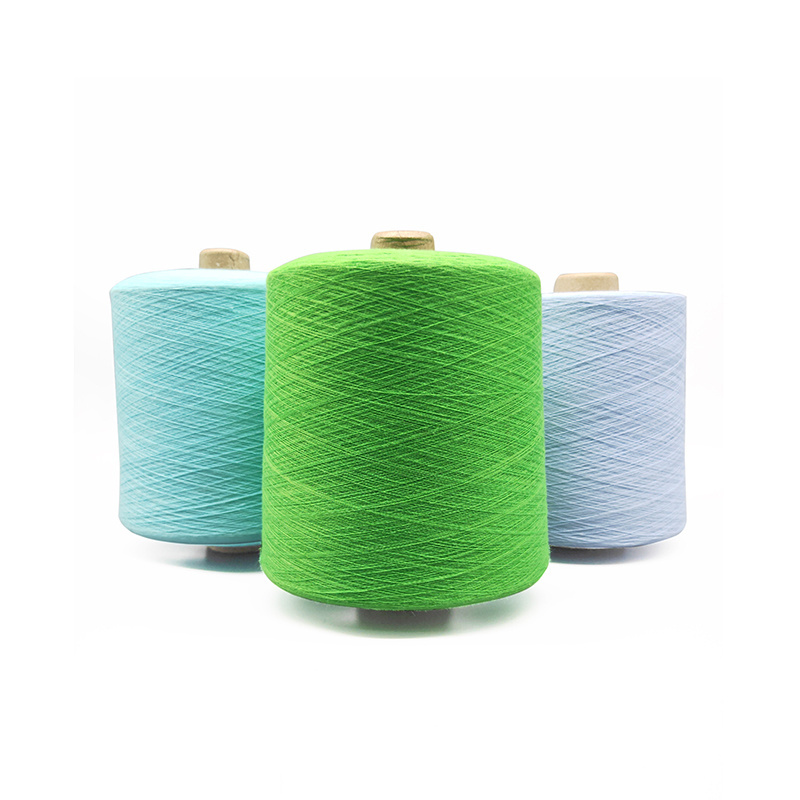 spun virgin polyester yarn poly poly core spun yarn for poly spun fabric