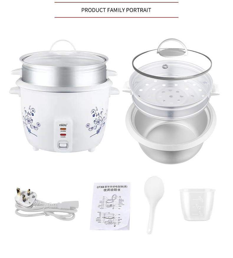 Good Quality Hot Sell Cooking Appliances Big Capacity 3 Cups to 16 Cups Electric Rice Cooker For Household