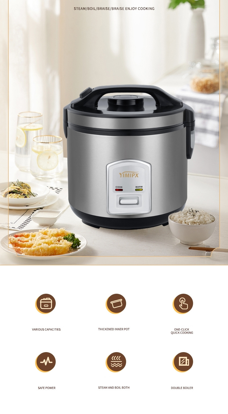 2023 Factory Direct Cook Rice Cooker 2 Liter Cooker for Commercial Use Big Rice Cooker Home Appliance Gift Wholesale