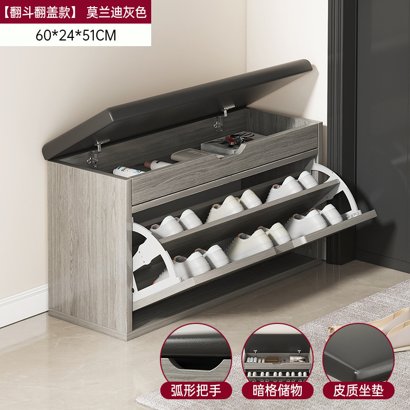 YMSC  wooden designs high quality space saving corner used smart shoe cabinet