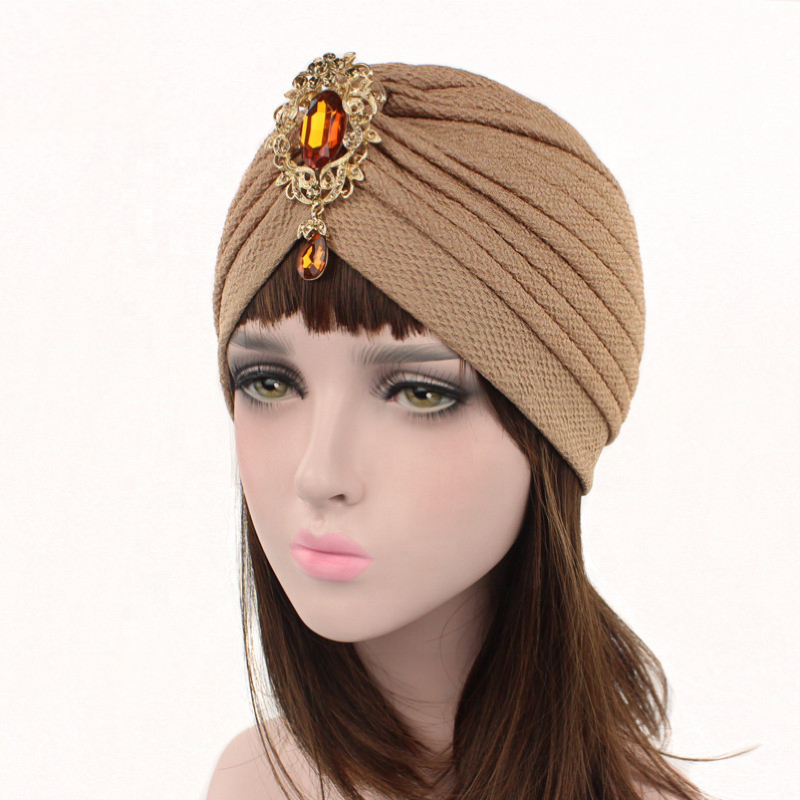 Factory supply wholesale price Low MOQ soft cotton India Muslim ladies turbans hat