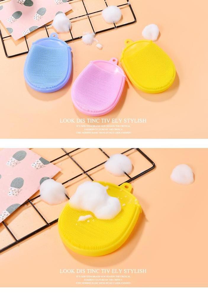 Best selling product Eco-friendly Glove Design Anti-bacterial Shower Sponge Soft Silicone Baby Bath Body Brush