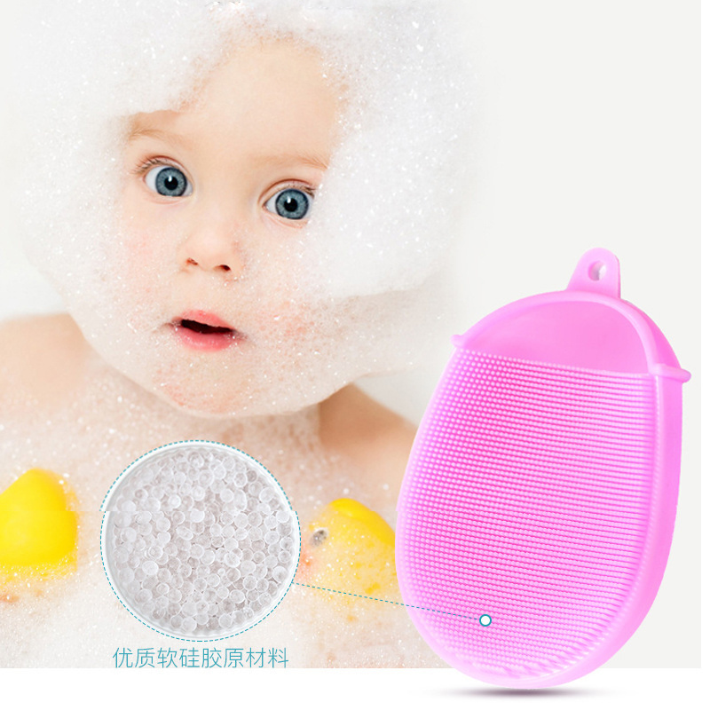 Best selling product Eco-friendly Glove Design Anti-bacterial Shower Sponge Soft Silicone Baby Bath Body Brush