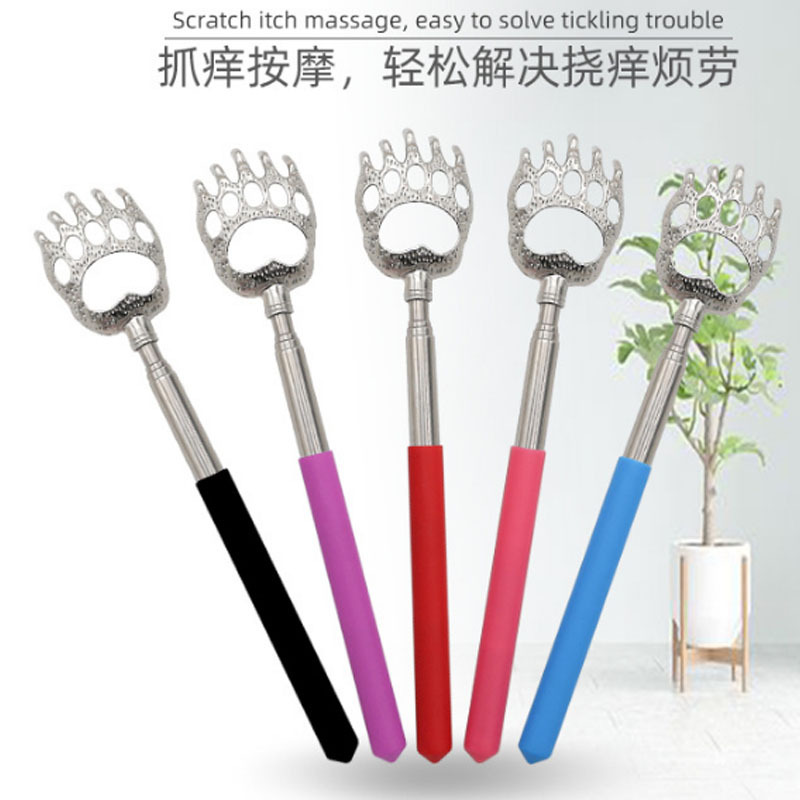 Wholesales Telescoping Massage Tool Eliminating Back Itching Back Scratcher Metal Stainless Steel Massager Backslap for Elderly