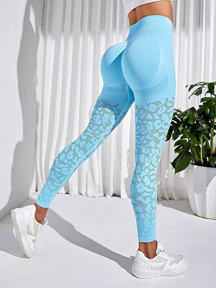 New Arrival Women Yoga mesh Leggings Women fitness double push up leggings Women Sport Gym Leggings Exercise Fitness Pants