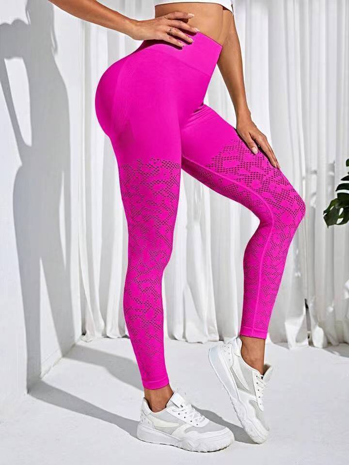 New Arrival Women Yoga mesh Leggings Women fitness double push up leggings Women Sport Gym Leggings Exercise Fitness Pants