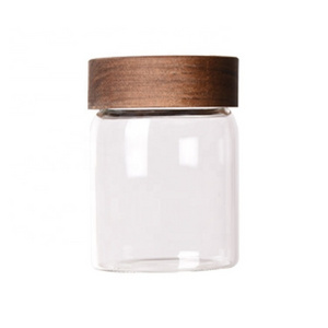 Honey Candy Jar Food Grade Glass Airtight Storage Jar With Lid High Borosilicate