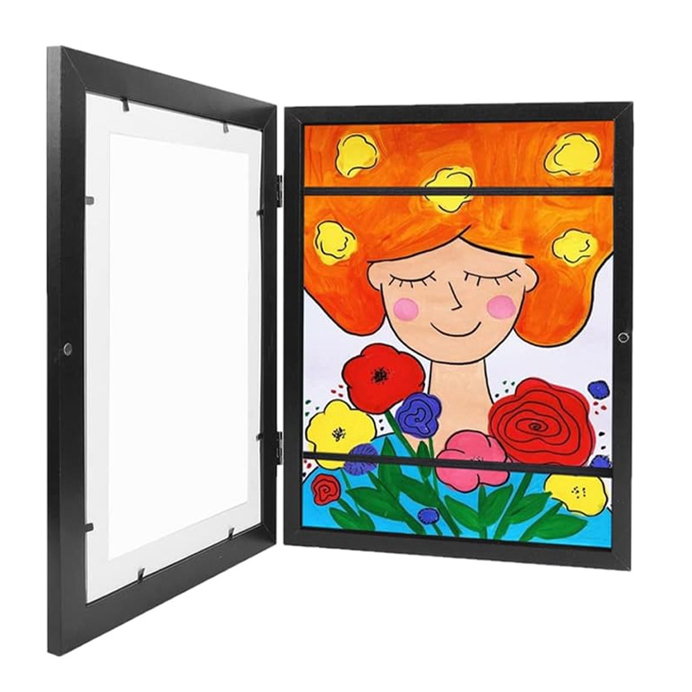 8.5x11 Kids Artwork Display Frame Kids Frame Front Opening Kids Art Frame with Shatter-Proof Glass